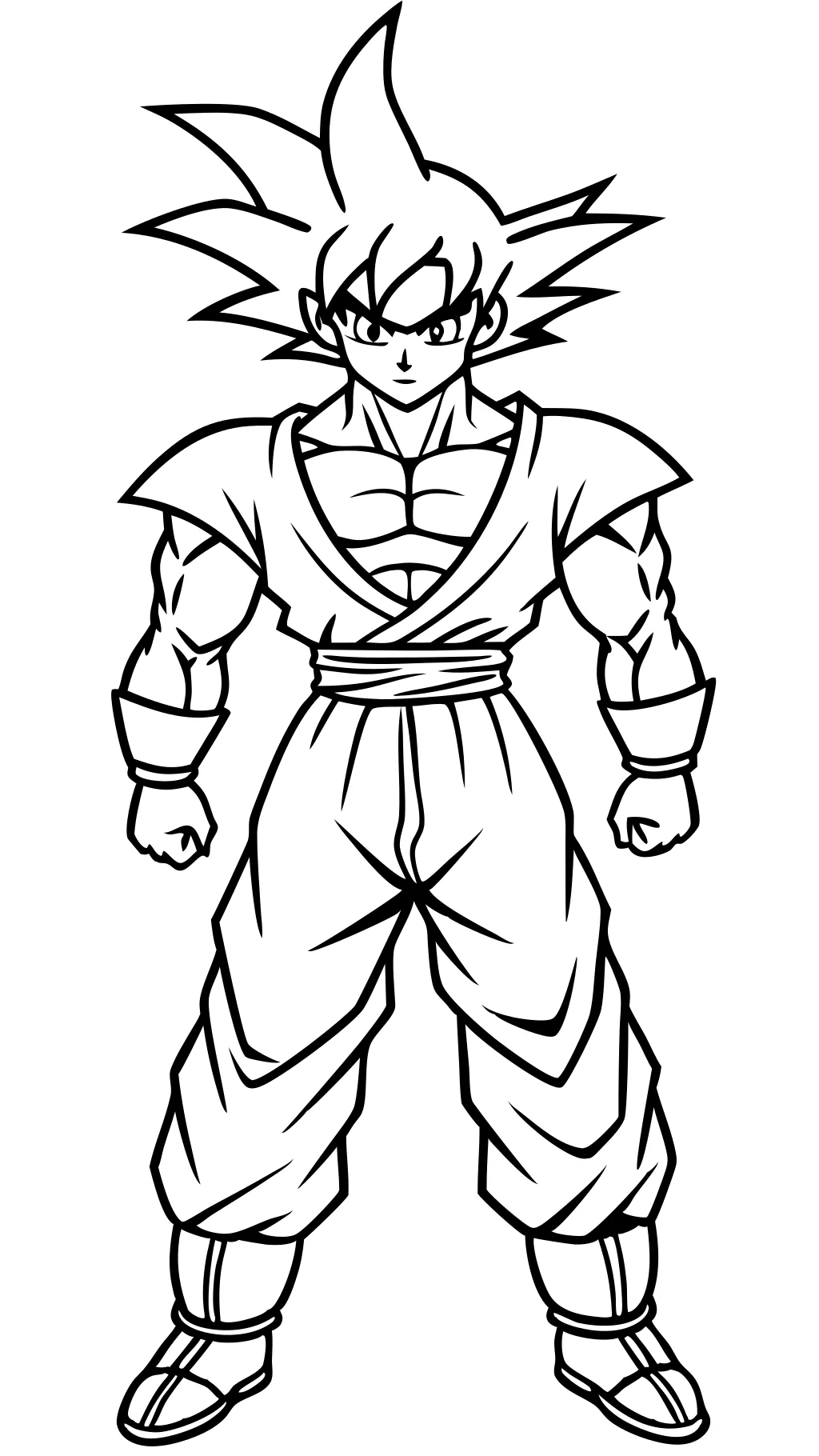 dragon ball z goku coloring pages